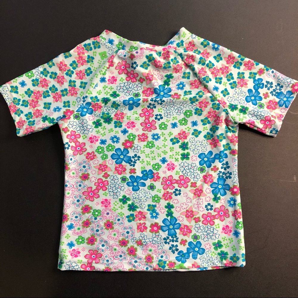Floatimini Floral Rash Guard Size 5 - Picture 3 of 4
